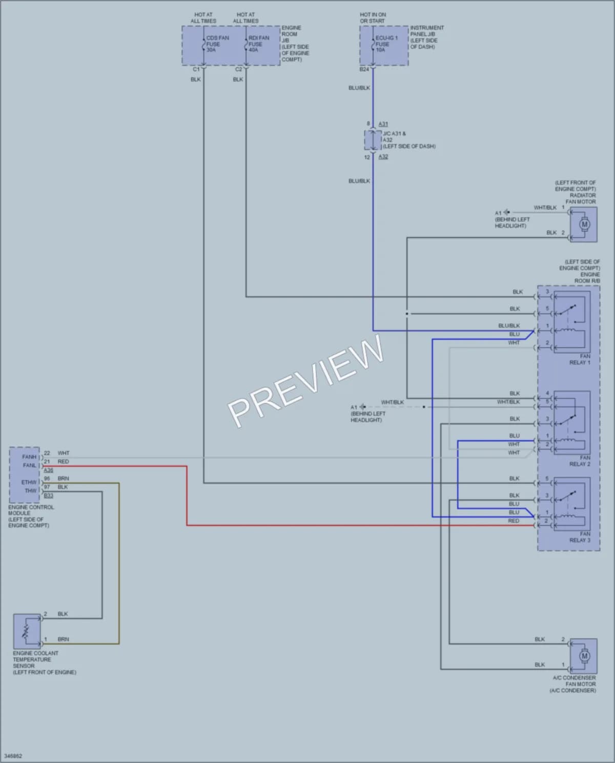 2012 Scion xB Cooling Fan wiring diagram preview