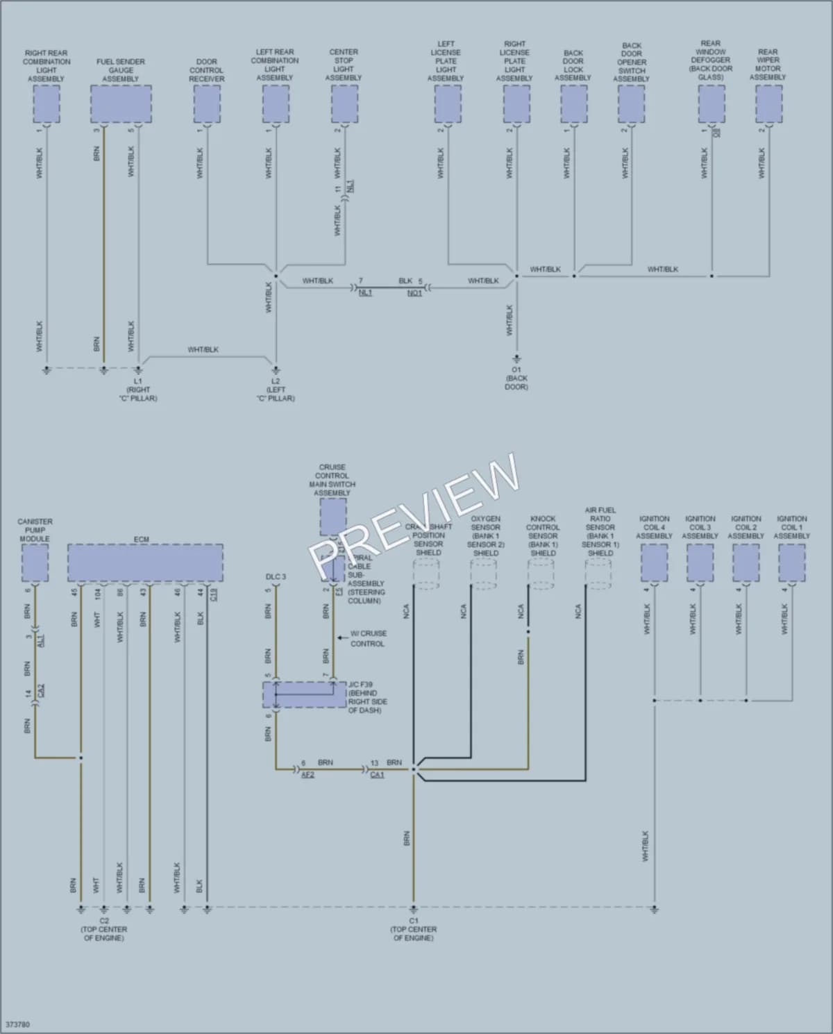 2012 Scion xD Ground Distribution wiring diagram preview