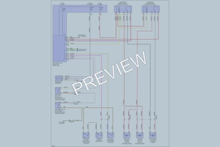 2012 Smart fortwo Power Top Sunroof wiring diagram preview