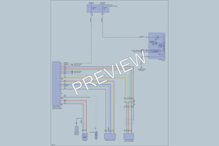 2012 Subaru 2.0L Eng Electronic Power Steering wiring diagram preview with protected circuit layout