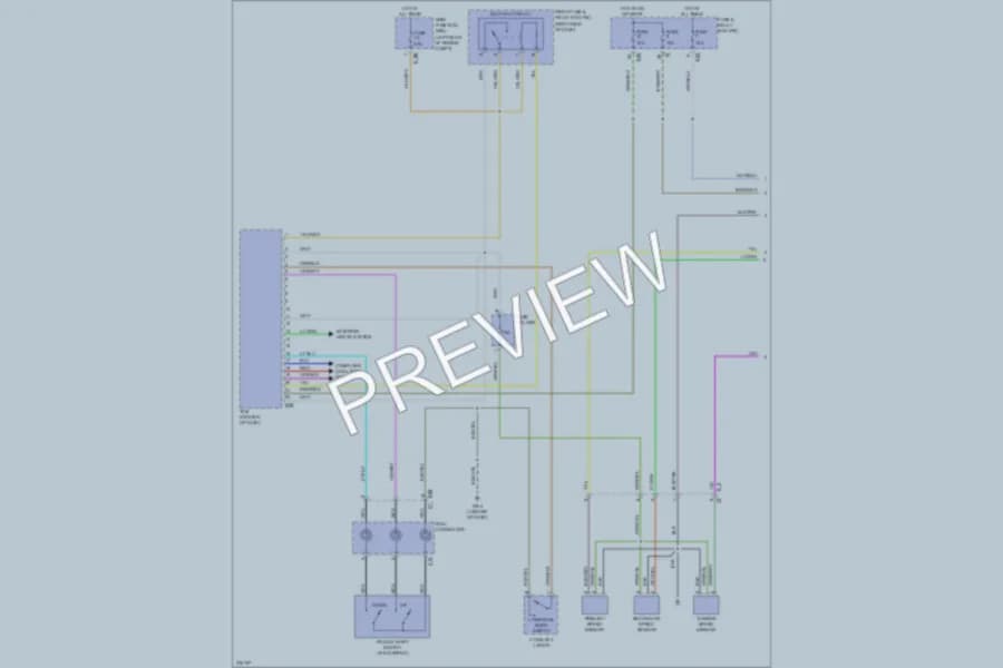 2012 Subaru 2.0L Eng Transmission wiring diagram preview with protected circuit layout