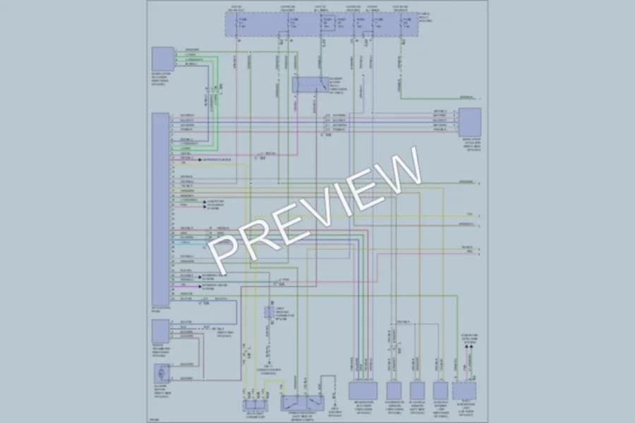 2012 Subaru 2.5L Eng Air Conditioning wiring diagram preview with protected circuit layout