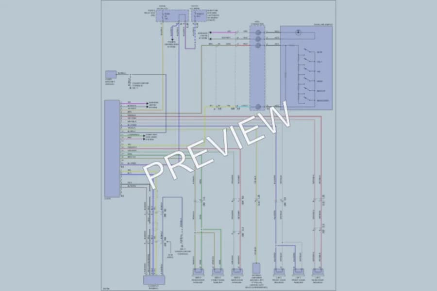 2012 Subaru 2.5L Eng Radio wiring diagram preview with protected circuit layout