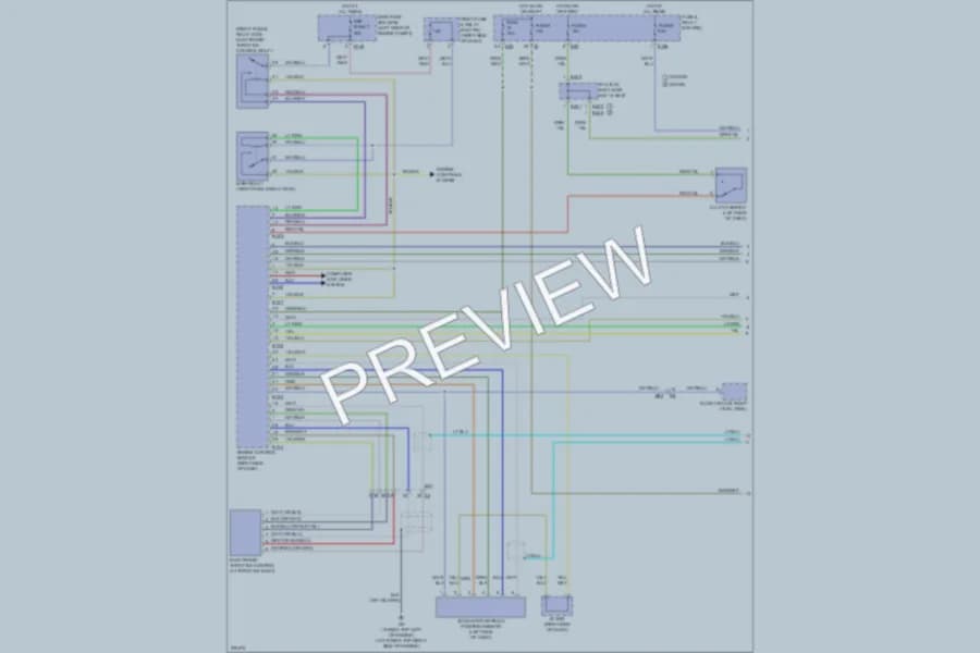2012 Subaru 2.5L Eng Cruise Control wiring diagram preview with protected circuit layout