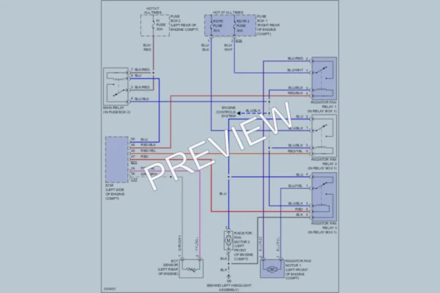 2012 Suzuki GrandVitara Cooling Fan wiring diagram preview