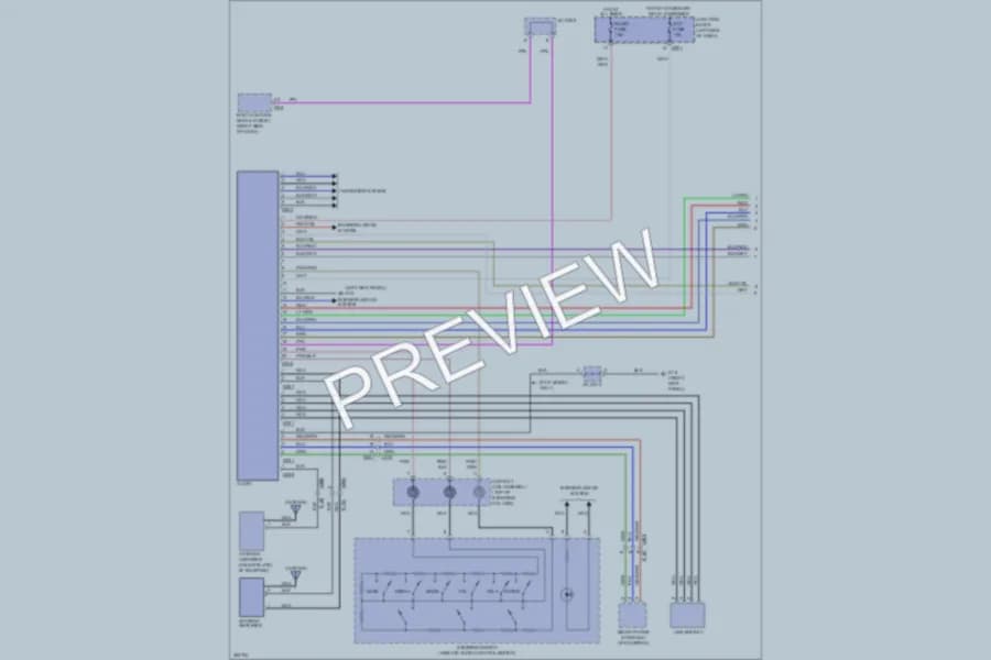 2012 Suzuki Kizashi Radio wiring diagram preview