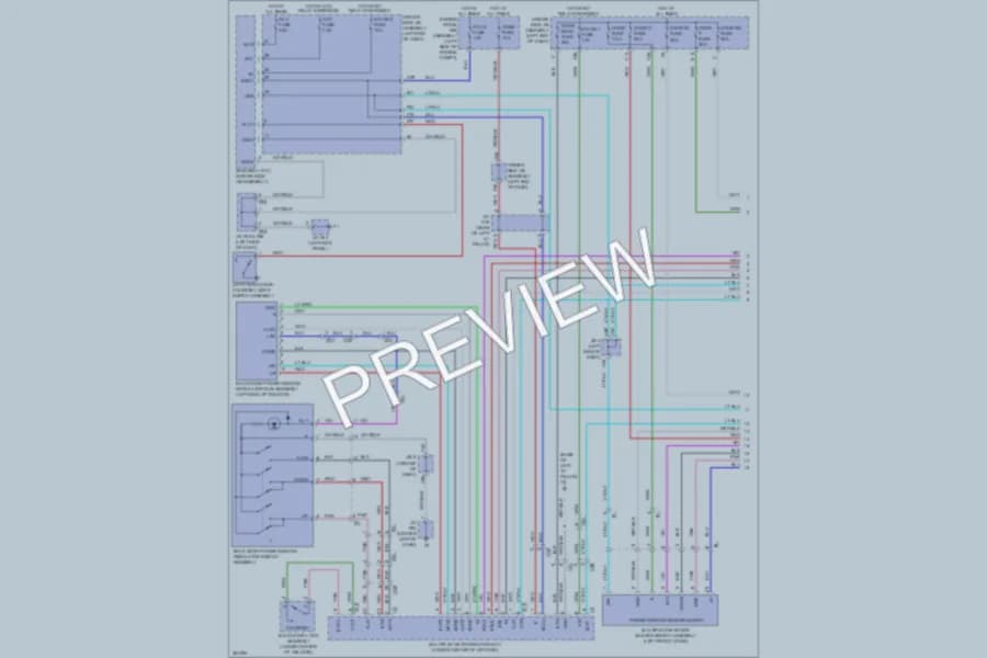 2012 Toyota 4Runner Power Windows wiring diagram preview