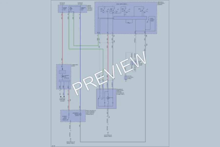 2012 Toyota 4Runner Wiper Washer wiring diagram preview