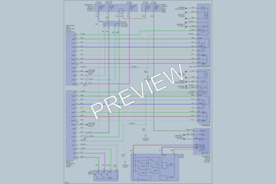 2012 Toyota Avalon Memory Systems wiring diagram preview