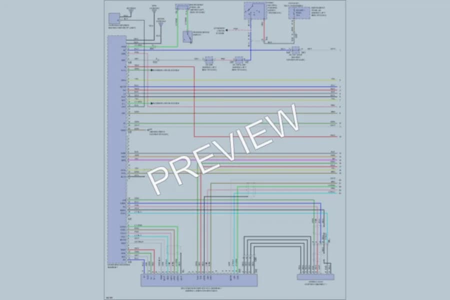 2012 Toyota Avalon Navigation wiring diagram preview