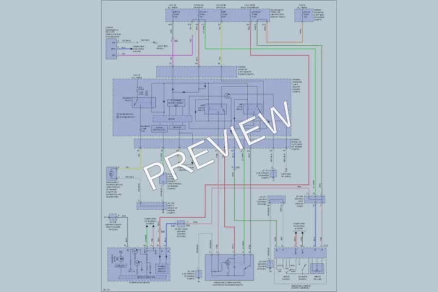 2012 Toyota Avalon Wiper Washer wiring diagram preview