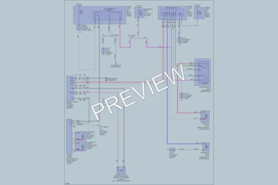 2012 Toyota Camry Cooling Fan wiring diagram preview