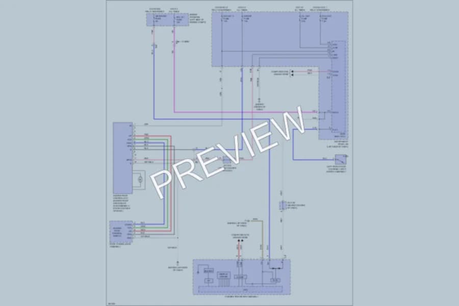2012 Toyota Camry Power Top Sunroof wiring diagram preview