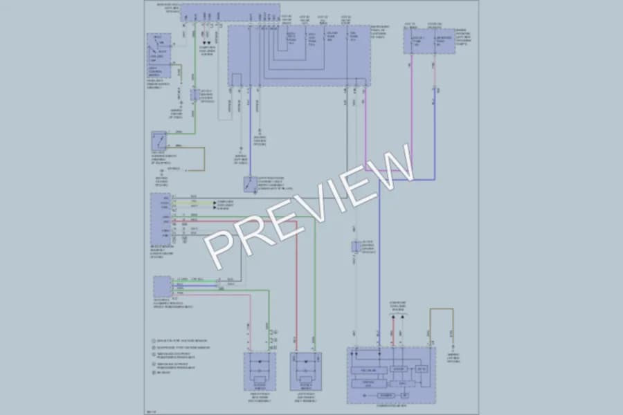 2012 Toyota Camry Warning Systems wiring diagram preview