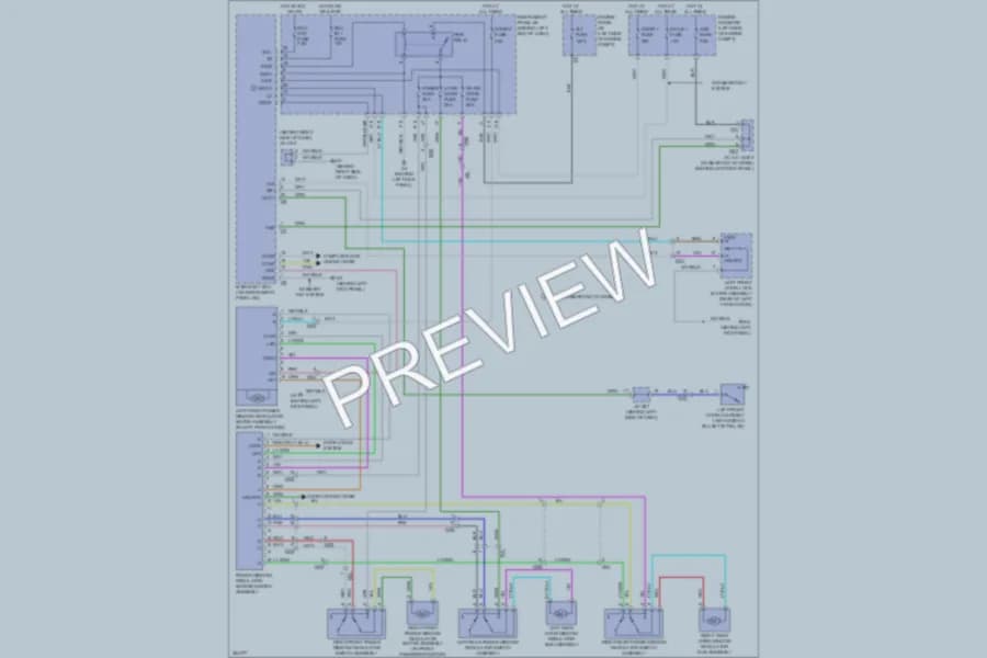 2012 Toyota Highlander Power Windows wiring diagram preview