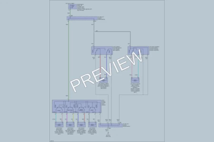 2012 Toyota HighlanderHybrid Power Seats wiring diagram preview