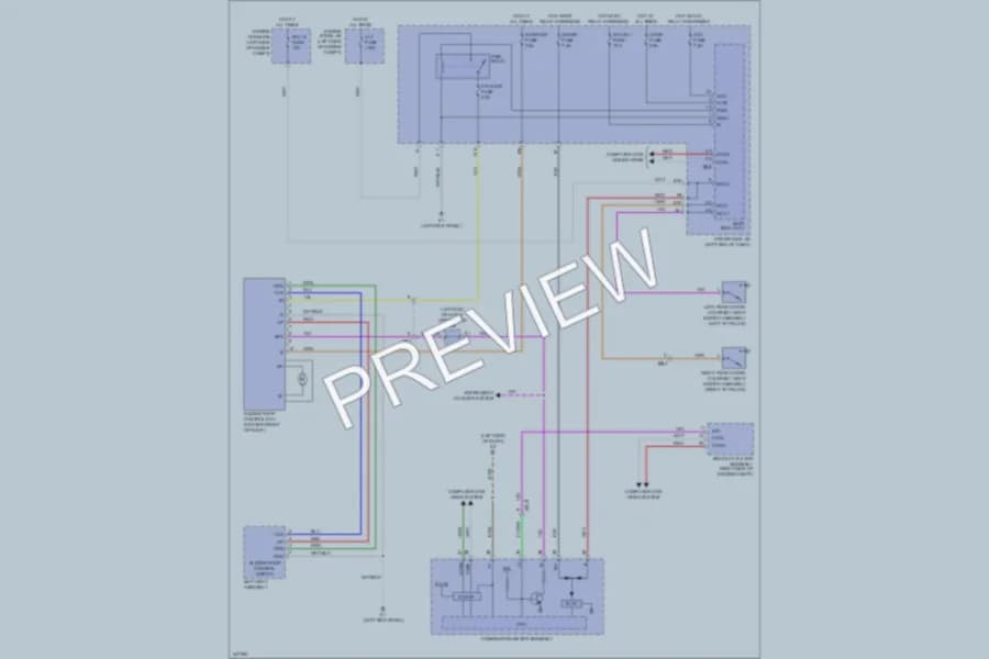 2012 Toyota Matrix Power Top Sunroof wiring diagram preview