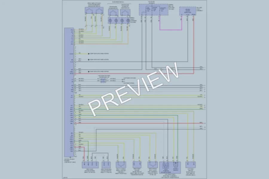 2012 Toyota Matrix Supplemental Restraints wiring diagram preview