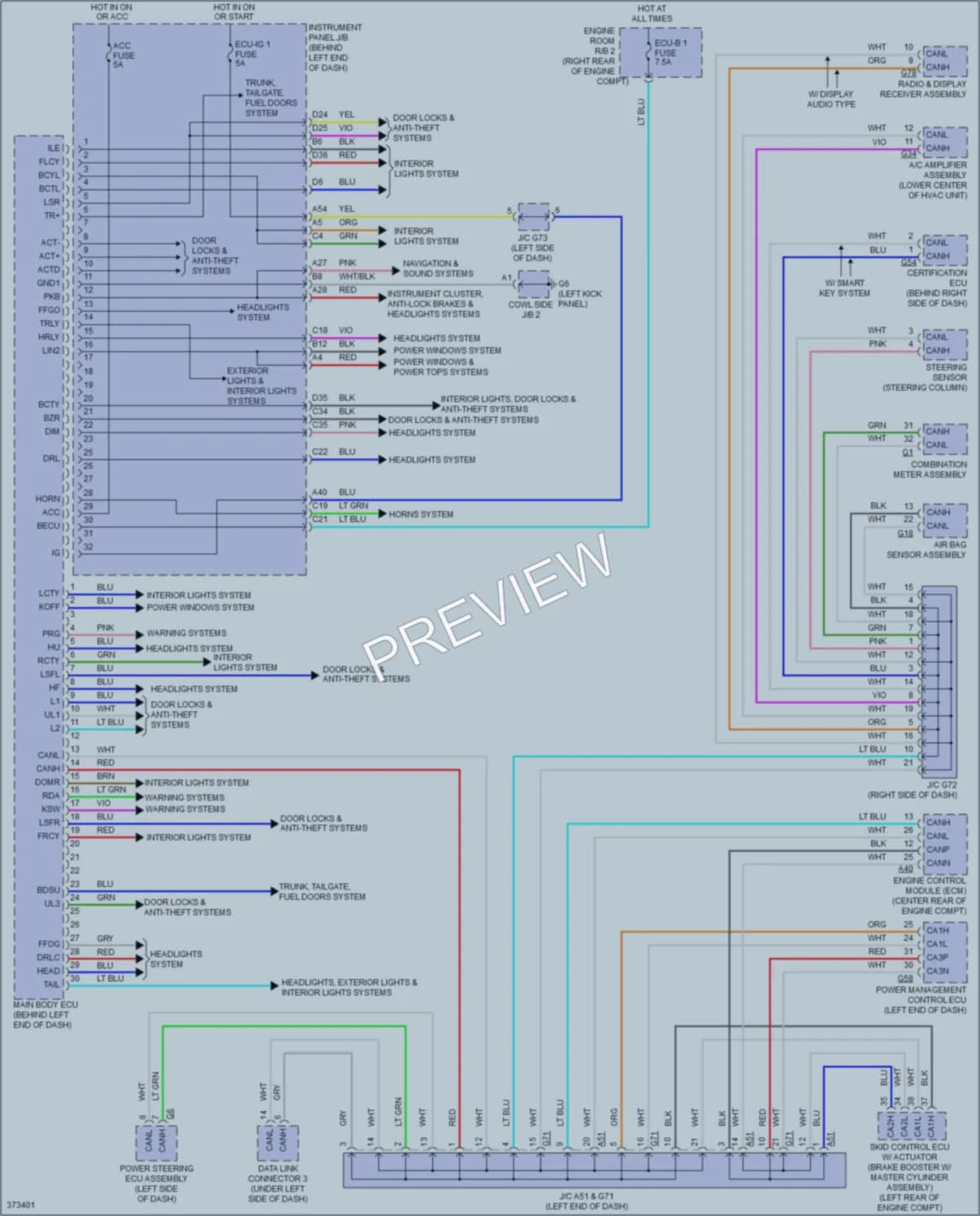 2012 Toyota Priusc Body Control Modules wiring diagram preview