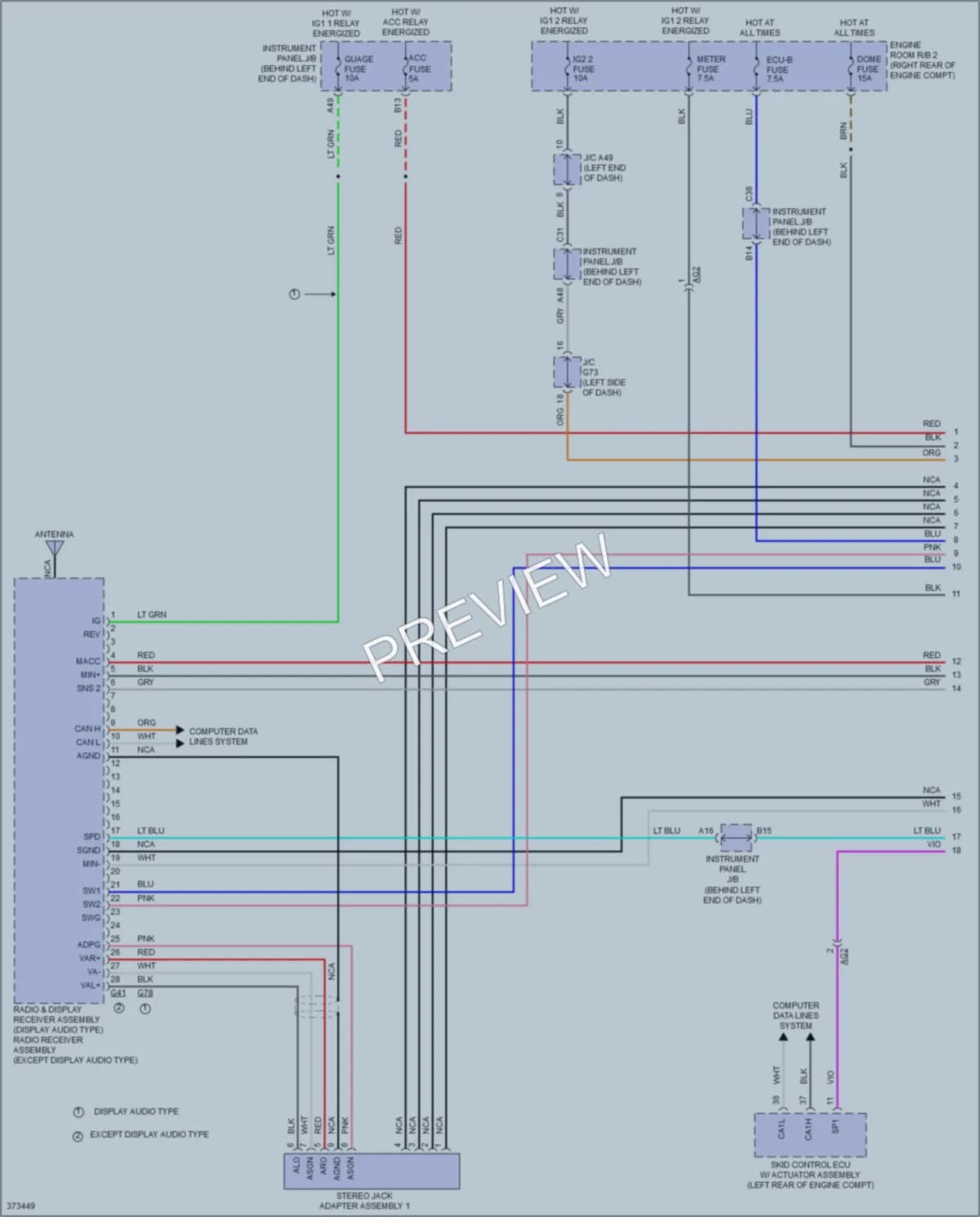 2012 Toyota Priusc Navigation wiring diagram preview