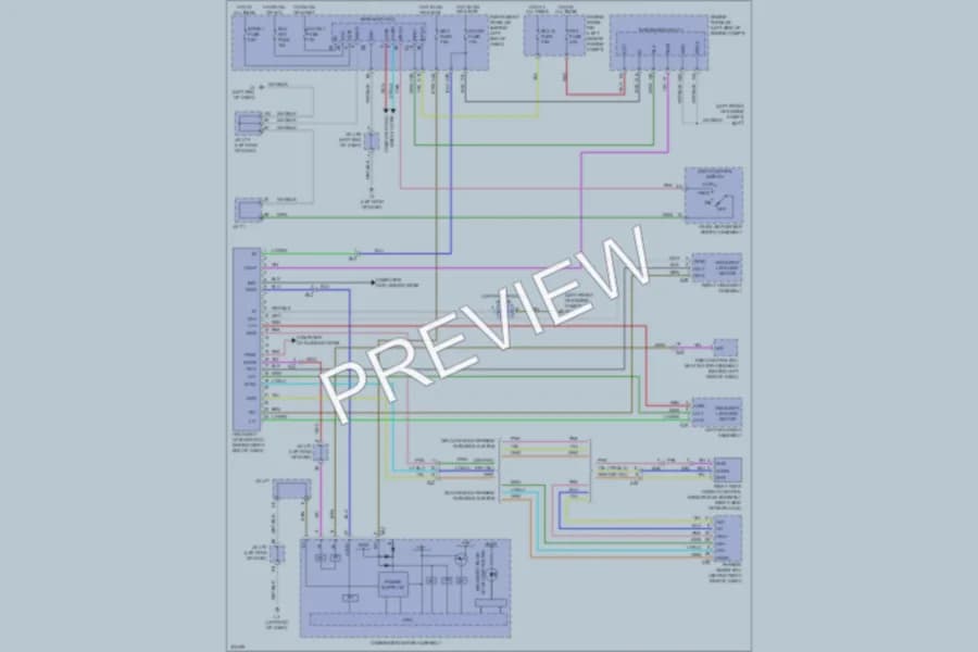 2012 Toyota Priusv Headlights wiring diagram preview