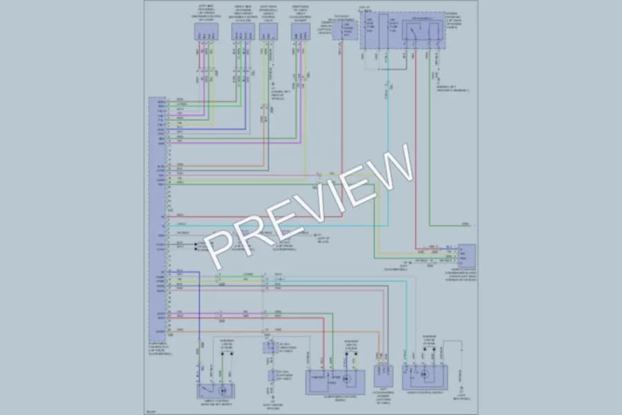 2012 Toyota Sequoia Electronic Suspension wiring diagram preview