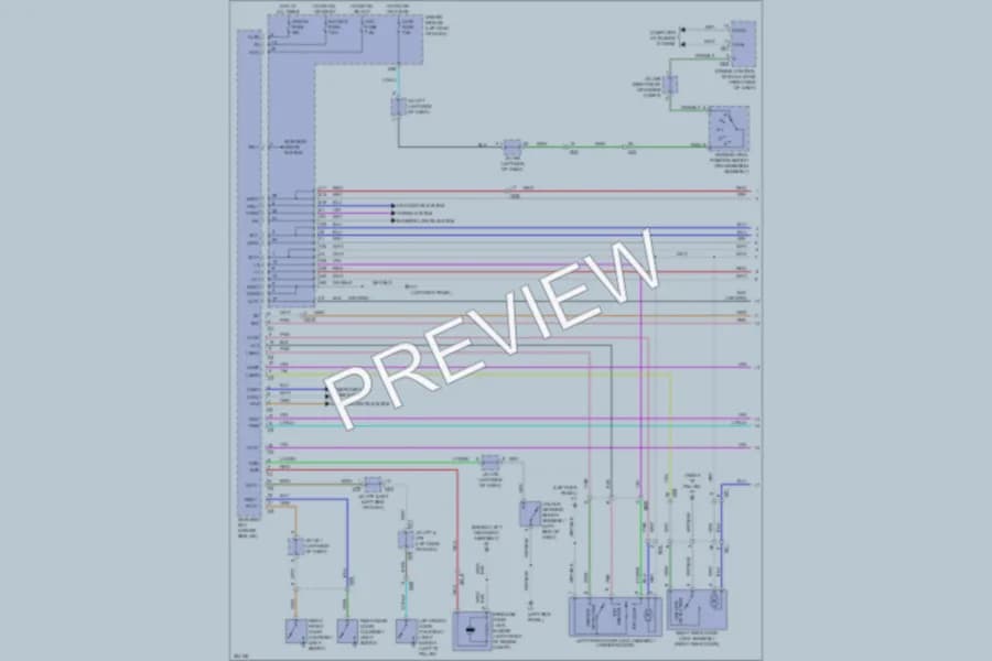 2012 Toyota Sequoia Power Door Locks wiring diagram preview