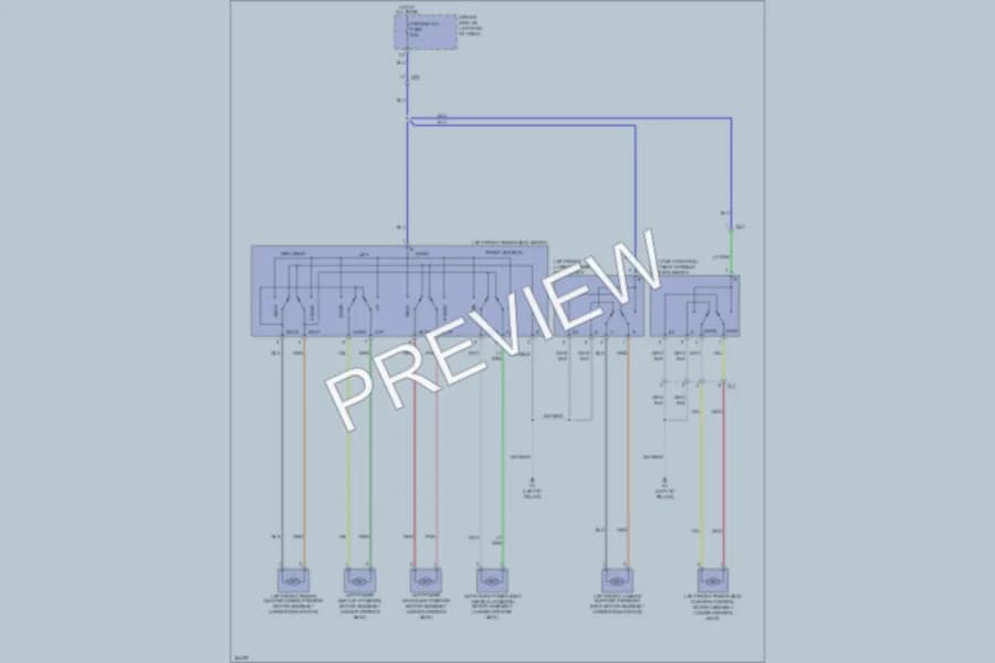 2012 Toyota Sequoia Power Seats wiring diagram preview