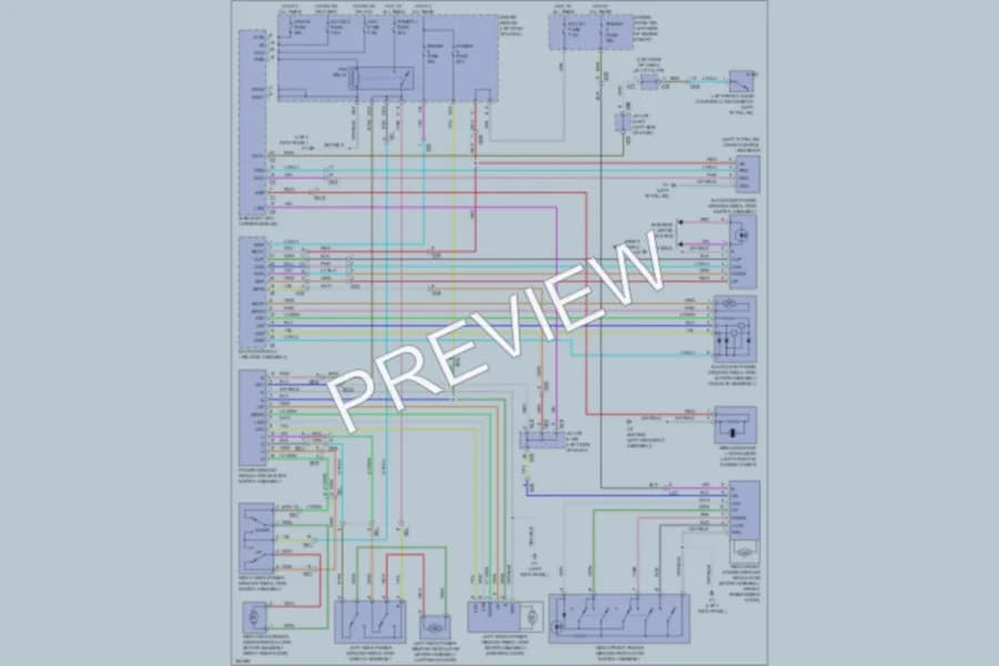 2012 Toyota Sequoia Power Windows wiring diagram preview