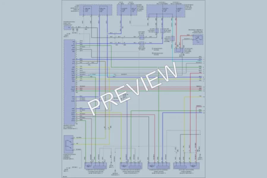 2012 Toyota Sienna Power Seats wiring diagram preview