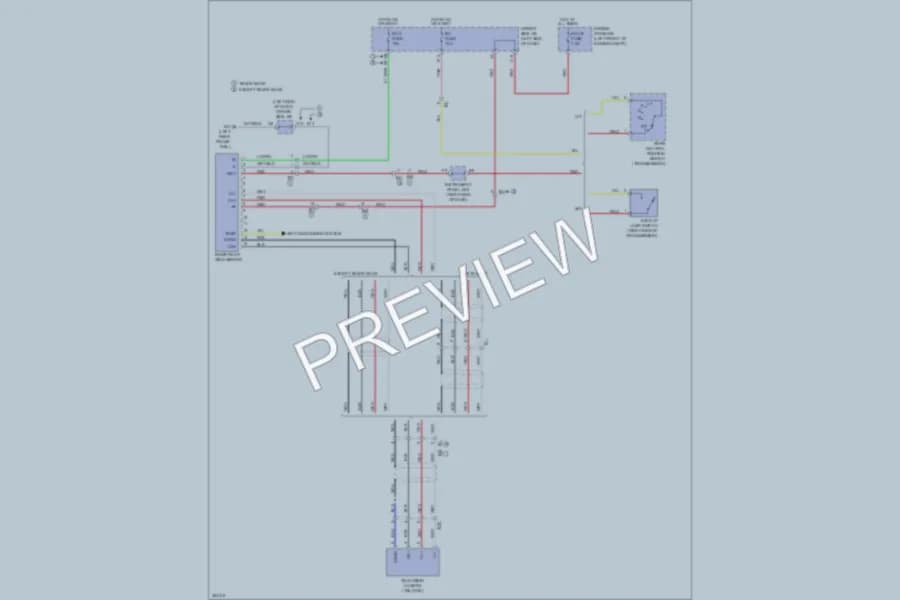 2012 Toyota Tacoma Power Mirrors wiring diagram preview