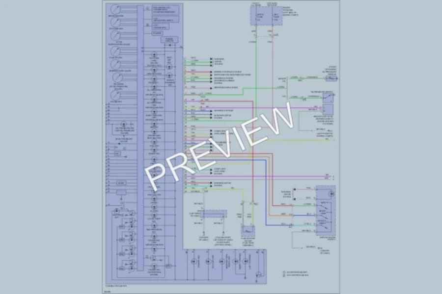 2012 Toyota Tundra Instrument Cluster wiring diagram preview