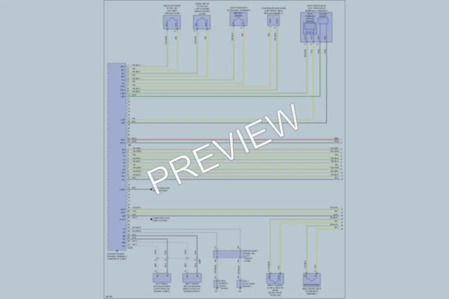2012 Toyota Yaris Supplemental Restraints wiring diagram preview