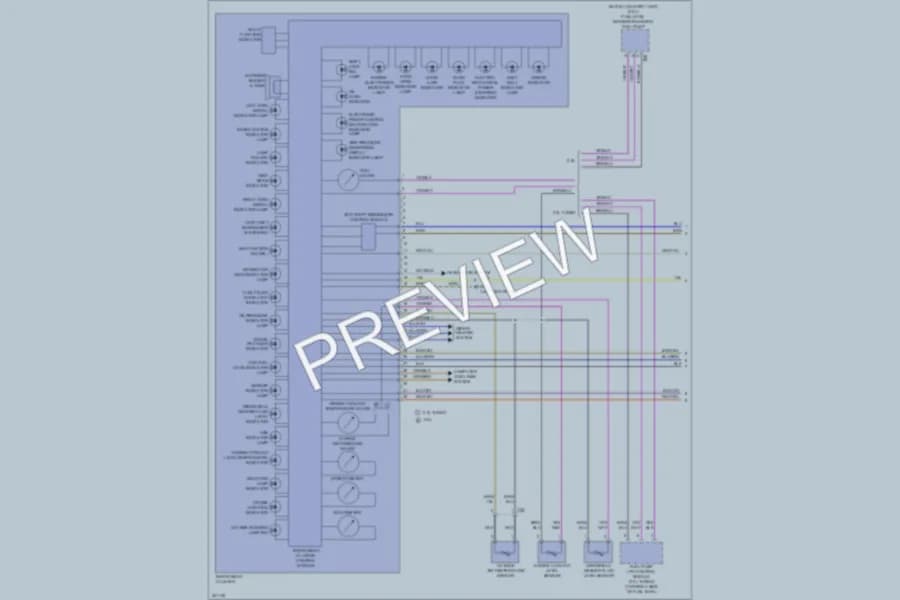 2012 Volkswagen Beetle Instrument Cluster wiring diagram preview