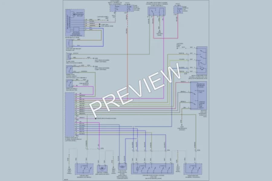 2012 Volkswagen Beetle Power Door Locks wiring diagram preview