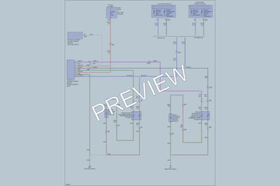 2012 Volkswagen Beetle Power Seats wiring diagram preview