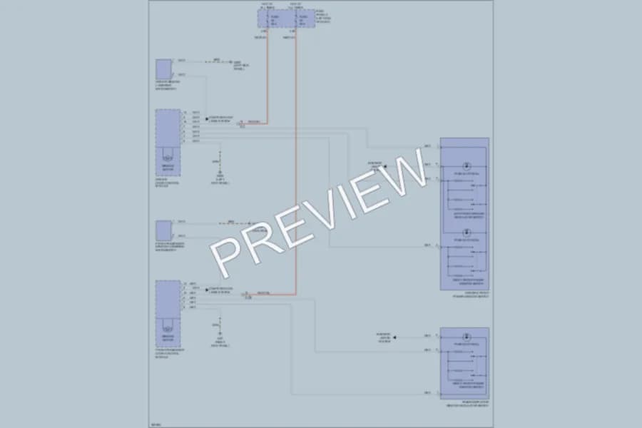 2012 Volkswagen Beetle Power Windows wiring diagram preview