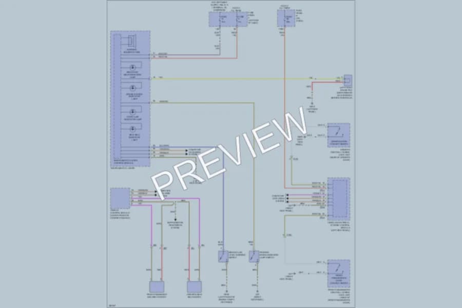 2012 Volkswagen Beetle Warning Systems wiring diagram preview