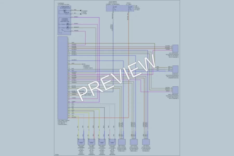 2012 Volkswagen Eos Electronic Suspension wiring diagram preview