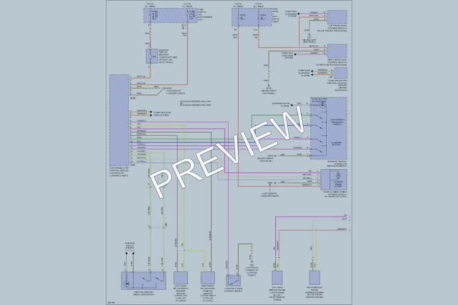 2012 Volkswagen Eos Power Top Sunroof wiring diagram preview