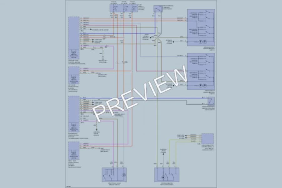 2012 Volkswagen Eos Power Windows wiring diagram preview