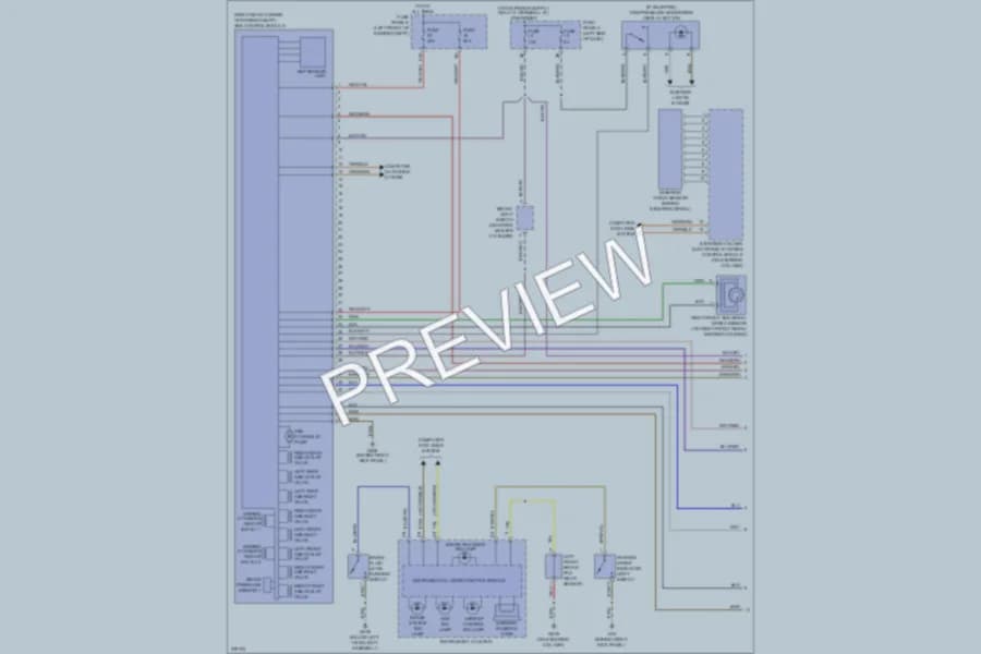 2012 Volkswagen 4D Sedan Anti Lock Brakes wiring diagram preview with protected circuit layout