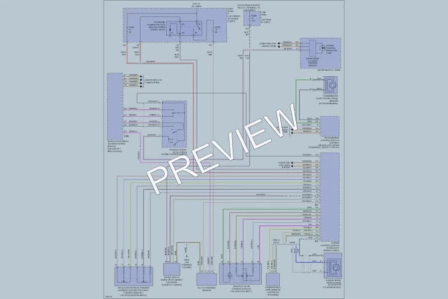 2012 Volkswagen 4D Sedan Cruise Control wiring diagram preview with protected circuit layout