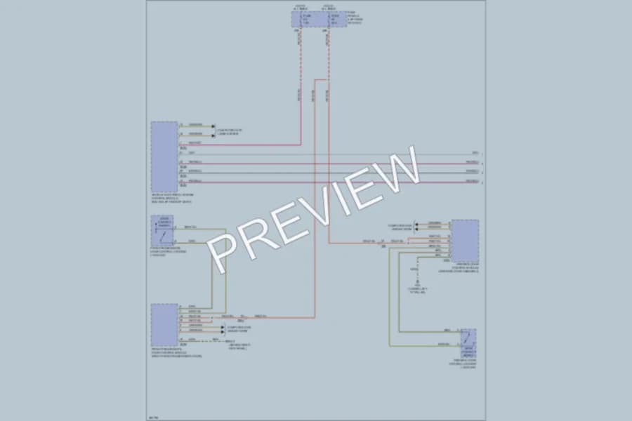 2012 Volkswagen 4D Sedan Interior Lights wiring diagram preview with protected circuit layout