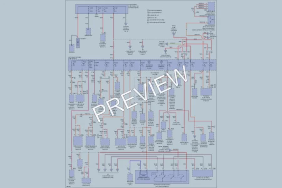 2012 Volkswagen 4D Sedan Power Distribution wiring diagram preview with protected circuit layout