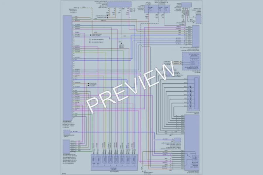 2012 Volkswagen 4D Sedan Transmission wiring diagram preview with protected circuit layout