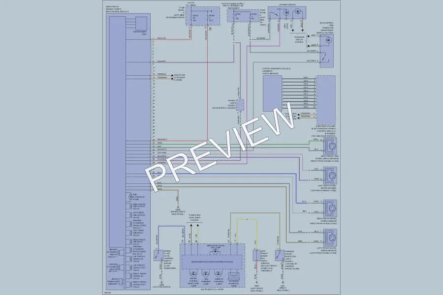 2012 Volkswagen 4D Wagon Anti Lock Brakes wiring diagram preview with protected circuit layout