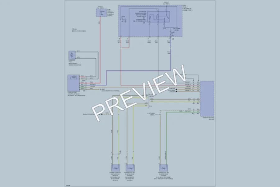 2012 Volkswagen 4D Wagon Cooling Fan wiring diagram preview with protected circuit layout