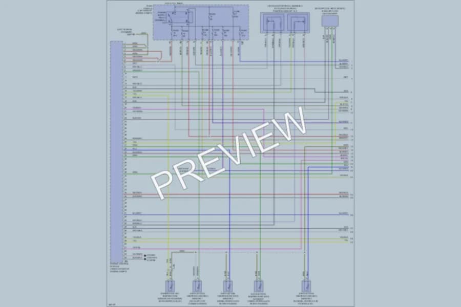 2012 Volkswagen 4D Wagon Engine Performance wiring diagram preview with protected circuit layout