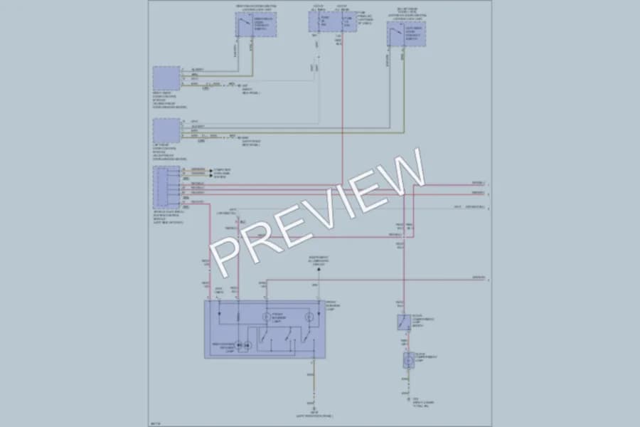 2012 Volkswagen 4D Wagon Interior Lights wiring diagram preview with protected circuit layout
